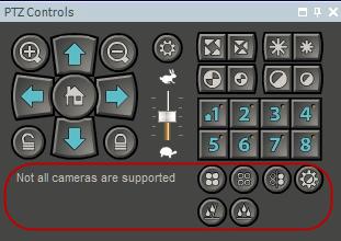 Control buttons for FLIR cameras