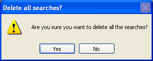 Delete All Searches