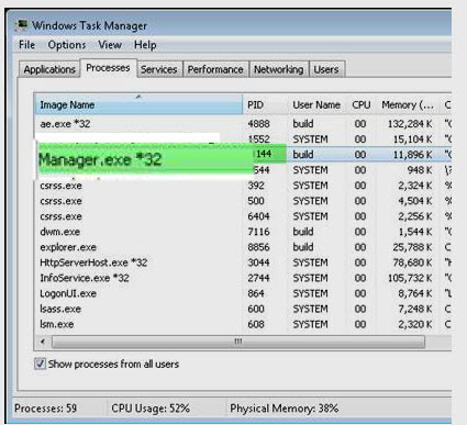 Windows task manager
