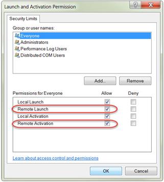 Template Security Policy Setting > Edit Security > Everyone grou - enable all remote permissions